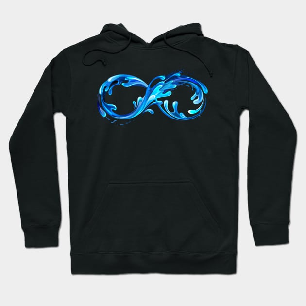 Infinity of Cold Water Hoodie by Blackmoon9